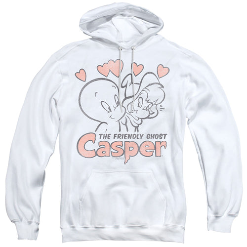 Casper Hearts Mens Hoodie White