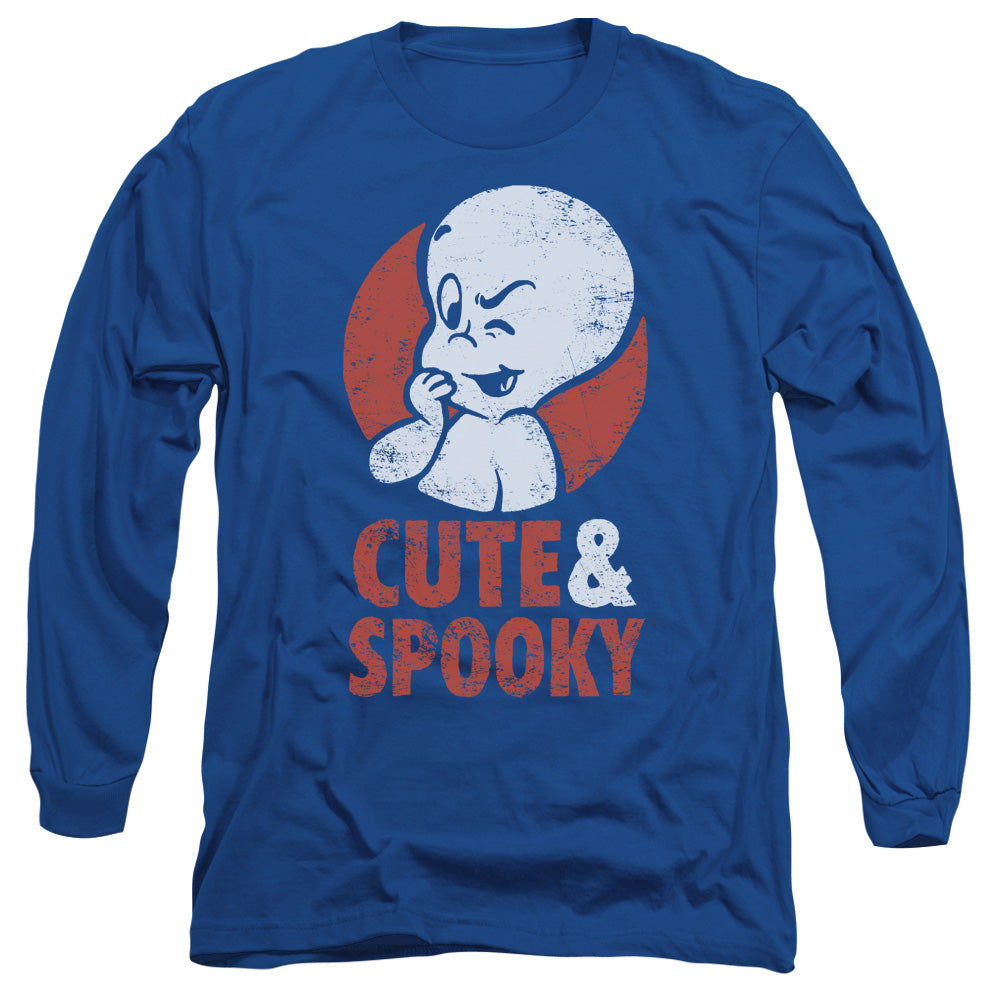 Casper Spooky Mens Long Sleeve Shirt Royal Officially Licensed