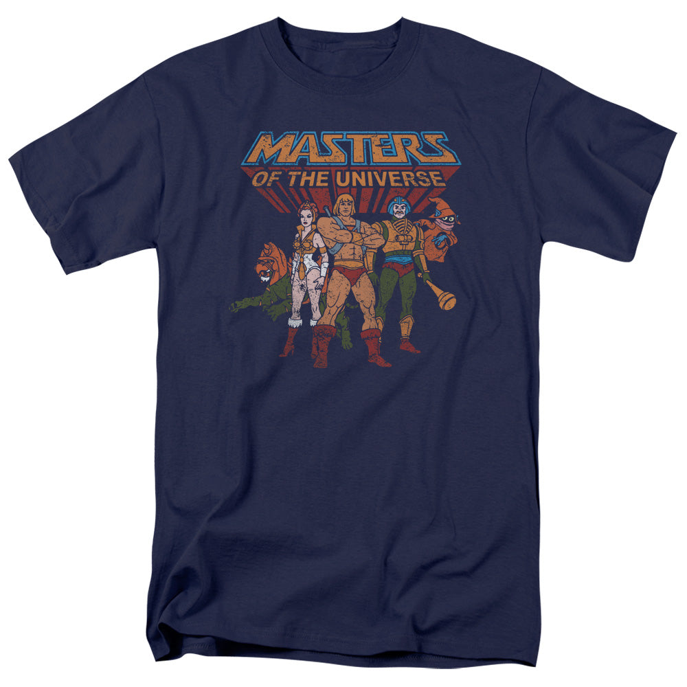 Masters of the Universe Team of Heroes Mens T Shirt Navy