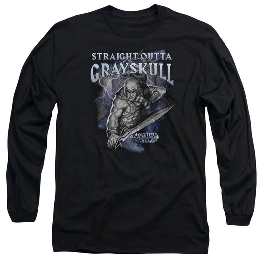 Masters of the Universe Straight Outta Grayskull Mens Long Sleeve Shirt Black