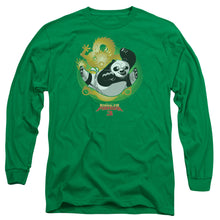 Load image into Gallery viewer, Kung Fu Panda Drago Po Mens Long Sleeve Shirt Kelly Green Officially Licensed

