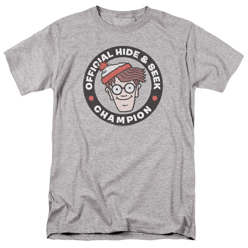 Wheres Waldo Champion Mens T Shirt Athletic Heather