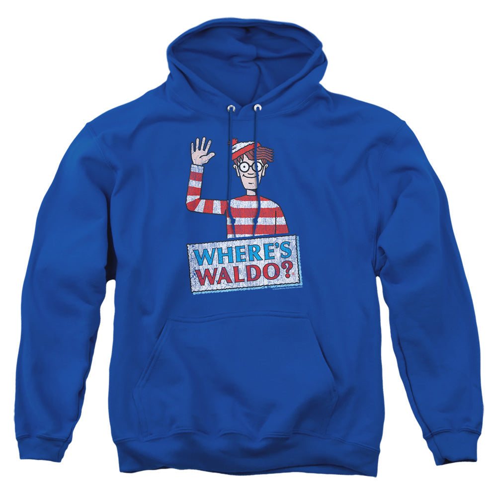 Wheres Waldo Waldo Wave Mens Hoodie Royal