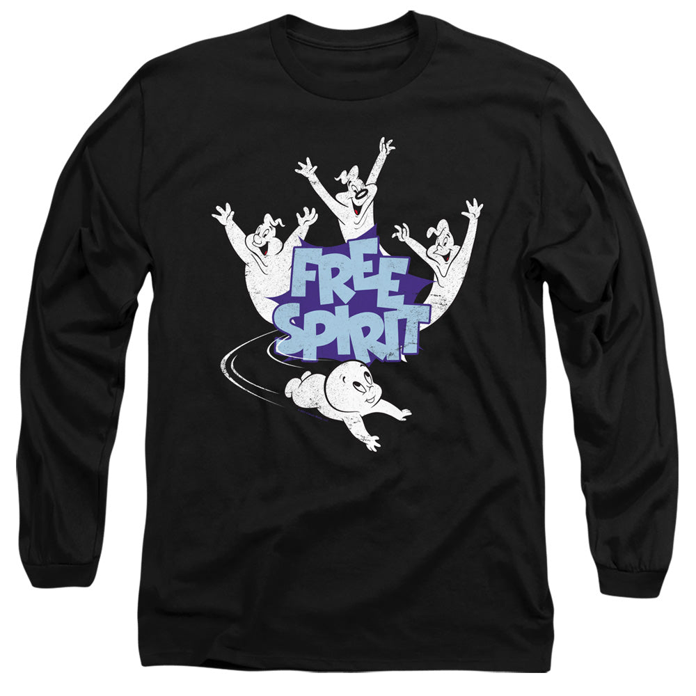 Casper Free Spirit Mens Long Sleeve Shirt Black Officially Licensed