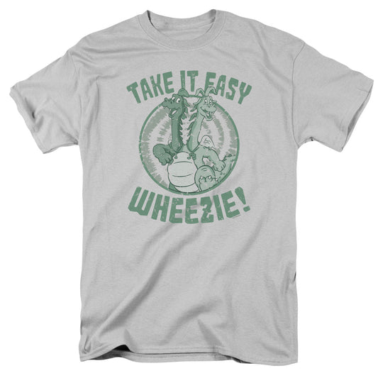 Dragon Tales Take It Easy Mens T Shirt Silver