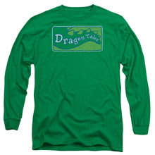 Load image into Gallery viewer, Dragon Tales Logo Distressed Mens Long Sleeve Shirt Kelly Green Officially Licensed

