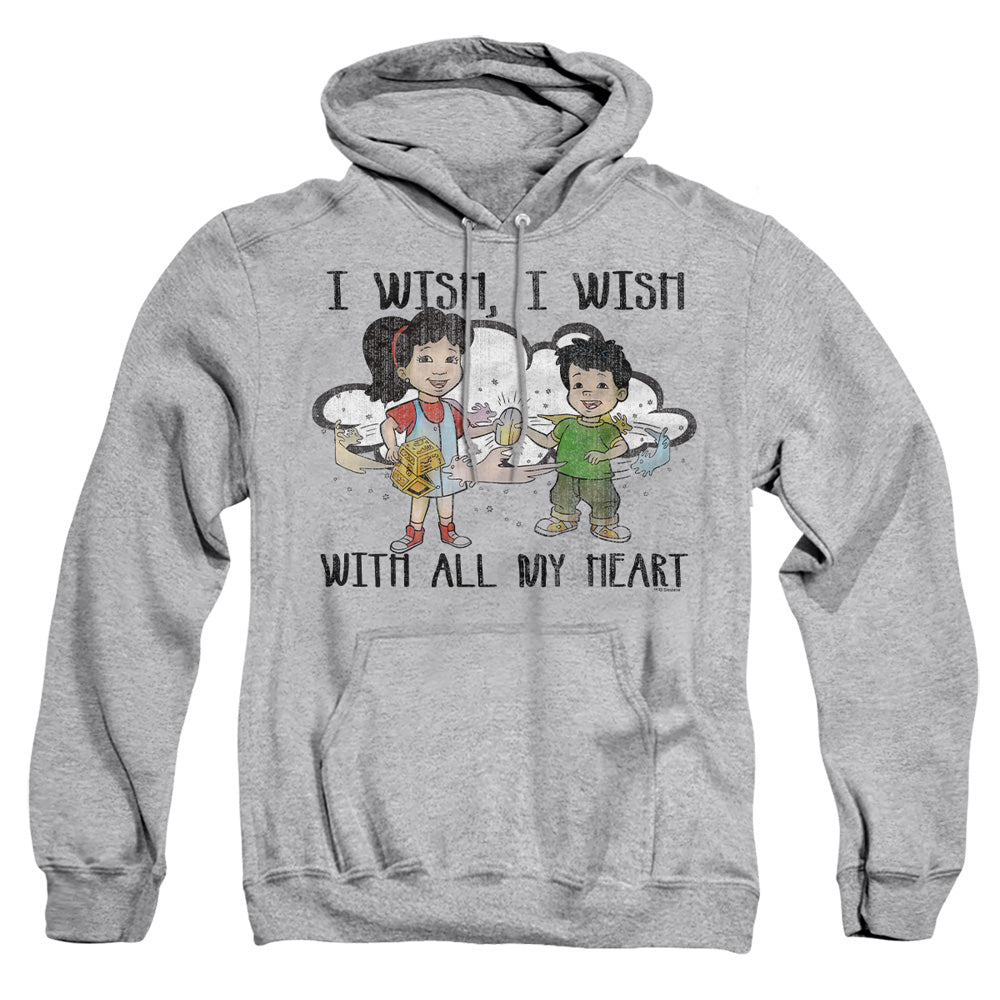Dragon Tales I Wish With All My Heart Mens Hoodie Athletic Heather