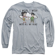 Load image into Gallery viewer, Dragon Tales I Wish With All My Heart Mens Long Sleeve Shirt Athletic Heather Officially Licensed
