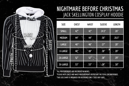 Nightmare Before Christmas Jack Cosplay Hoodie