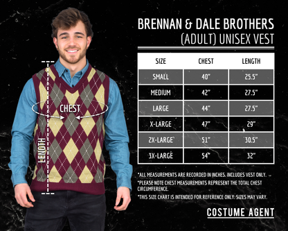 Step Brothers Sweater Vest Halloween Costume