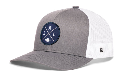 Dallas Trucker Haka Hat Gray-White DAL X Football Snapback
