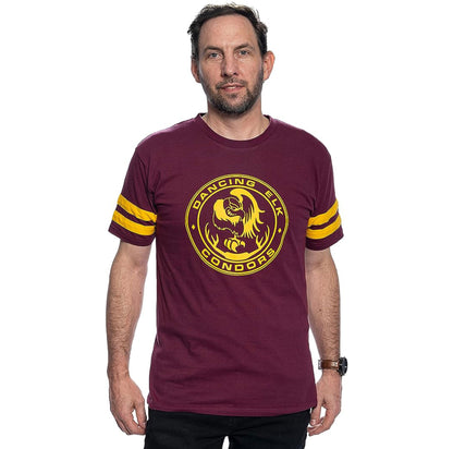 Dancing Elk Condors Halloween Costume T Shirt Tee with Striped Sleeves Cosplay