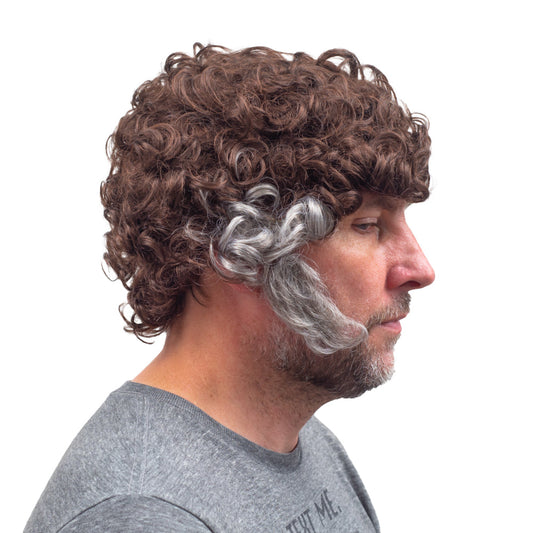 The Gemstones Pastor Man Halloween Costume Wig and Sideburn Cosplay