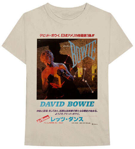 David Bowie Let's Dance Japanese Text Sand Unisex Short Sleeve T-shirt2XL Mens T Shirt