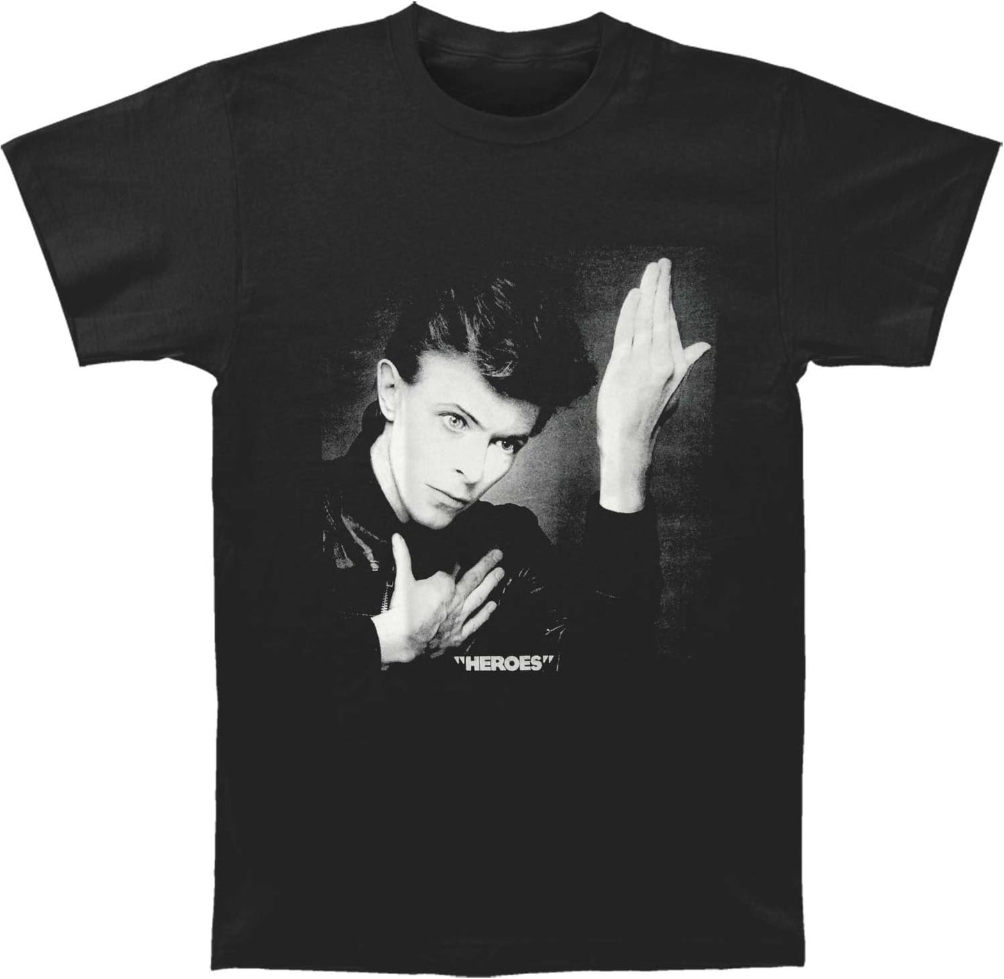 David Bowie Heroes Album Officially Licensed Mens T Shirt Black
