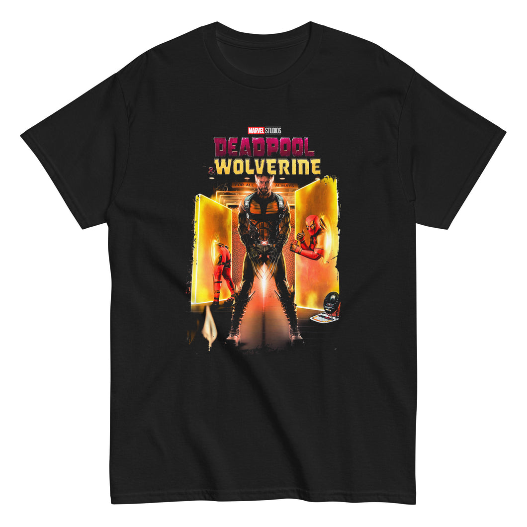 Deadpool & Wolverine For All Always Mens T Shirt Black