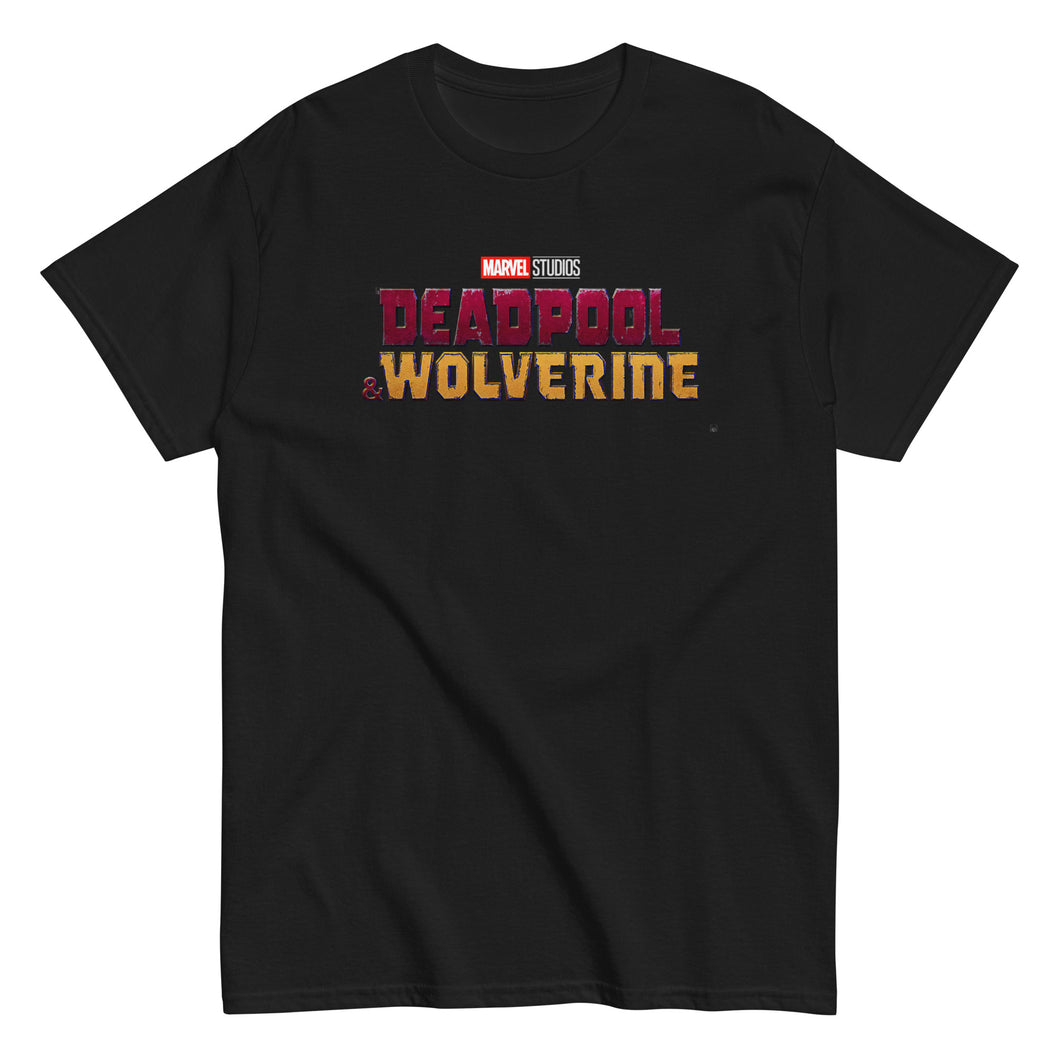 Deadpool & Wolverine Logo Mens T Shirt Black