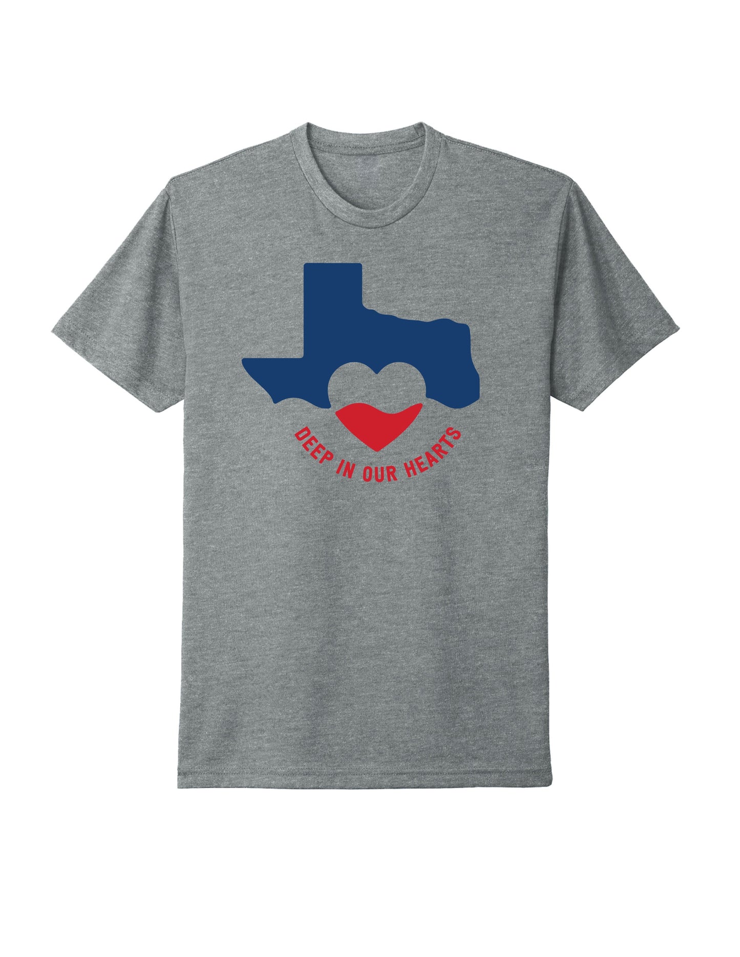 Paris Texas Apparel Co. Deep In Our Hearts Recovery Mens T Shirt Heather Gray