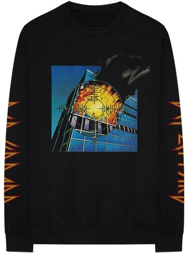 Def Leppard Pyromania Black Unisex Long Sleeve T-shirt XL Mens T Shirt