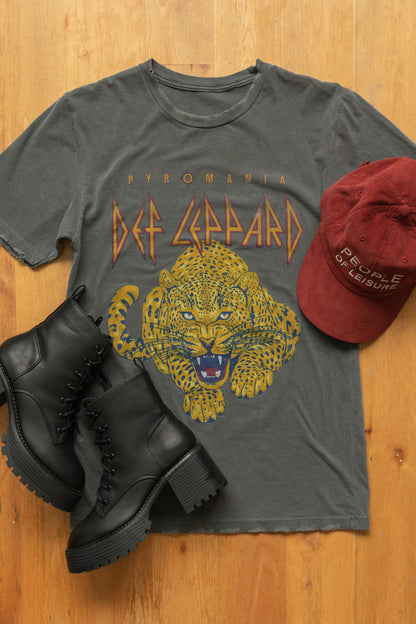 Def Leppard Sunkissed Boyfriend Tee Womens T Shirt Black