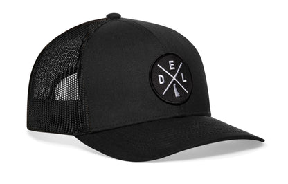 Delaware Trucker Haka Hat Black DEL X Snapback
