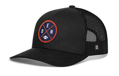 Denver Trucker Haka Hat Black DEN X Football Snapback