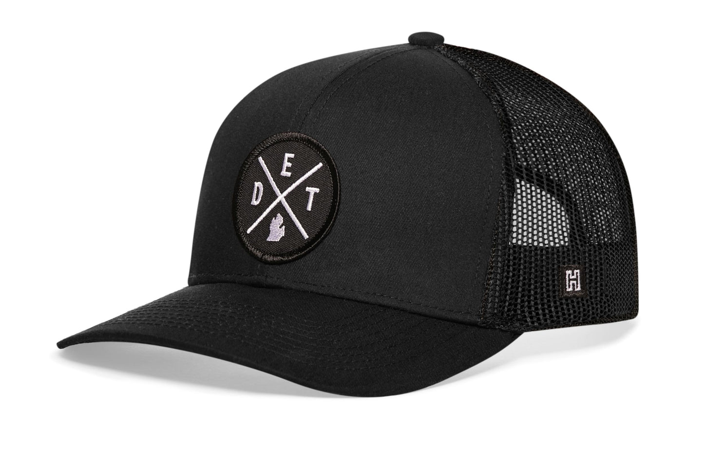Detroit Trucker Haka Hat Black DET X Snapback