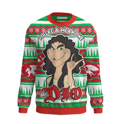 Ronnie James Dio "You're A Mean One" Heavy Metal Adult Unisex Ugly Christmas Sweater