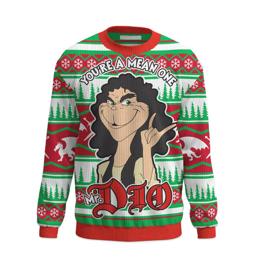Ronnie James Dio "You're A Mean One" Heavy Metal Adult Unisex Ugly Christmas Sweater