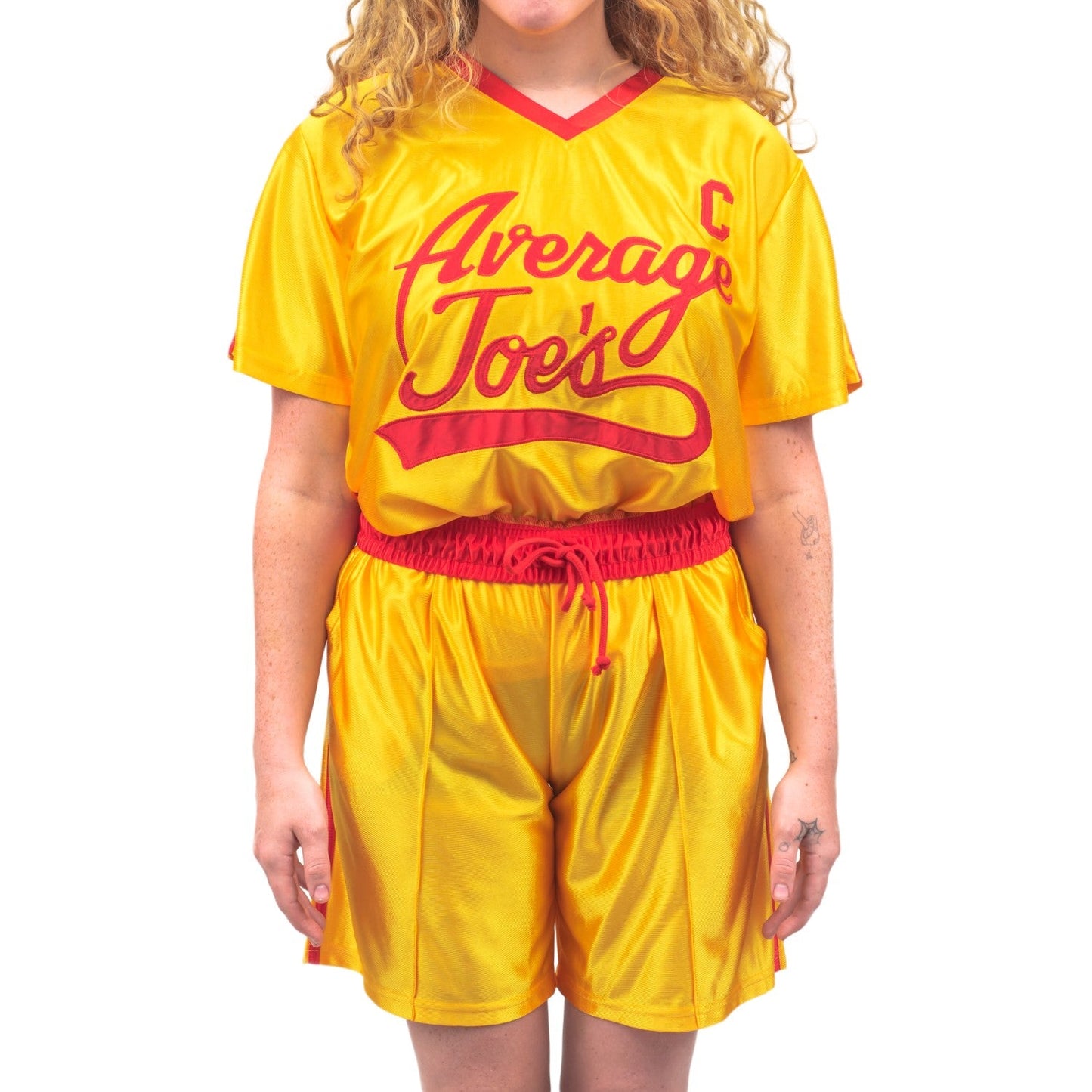 Dodgeball Joe's Team Captain La Fleur Top and Shorts Set Halloween Costume Cosplay
