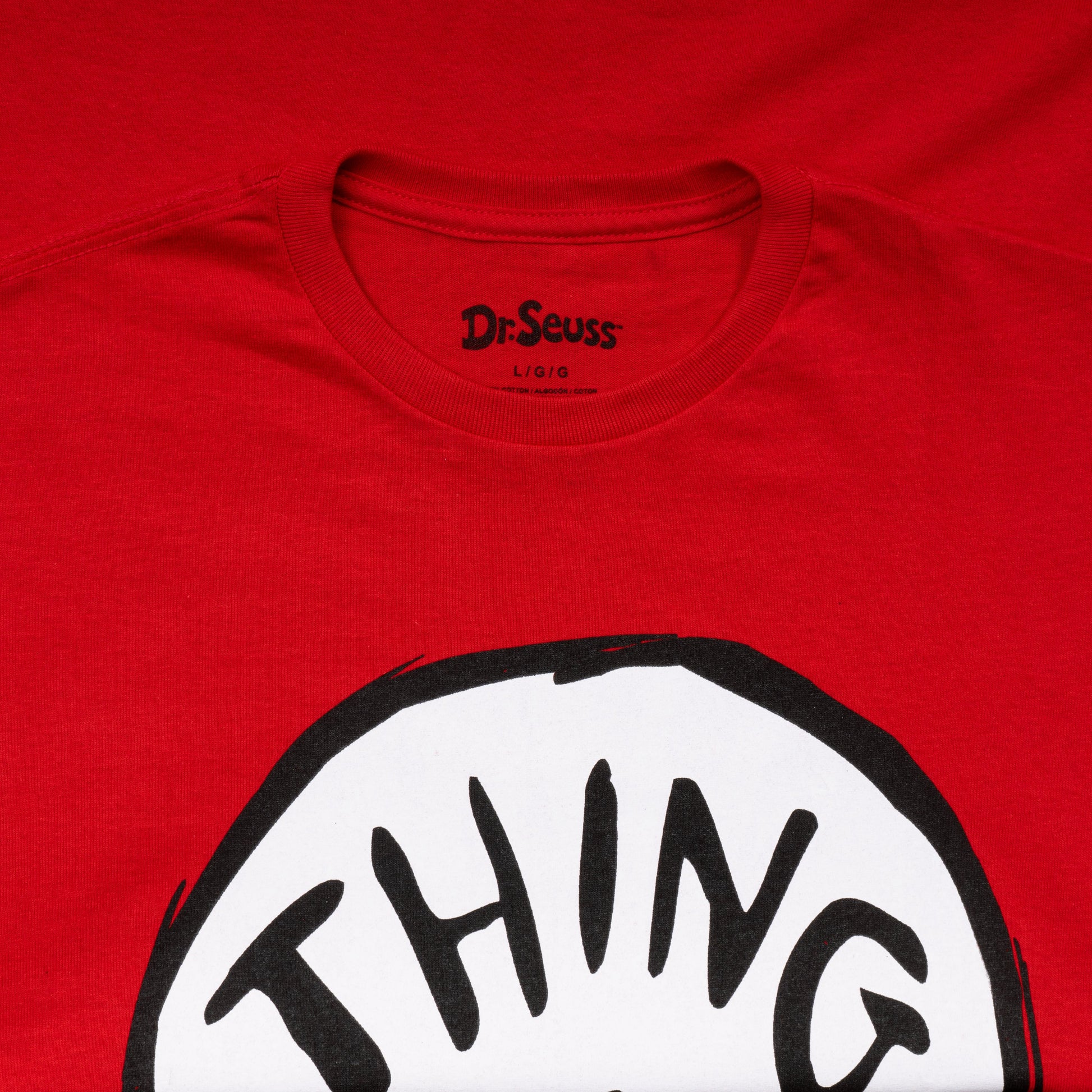 Dr Seuss Thing 1 Adult Short Sleeves T Shirt Red