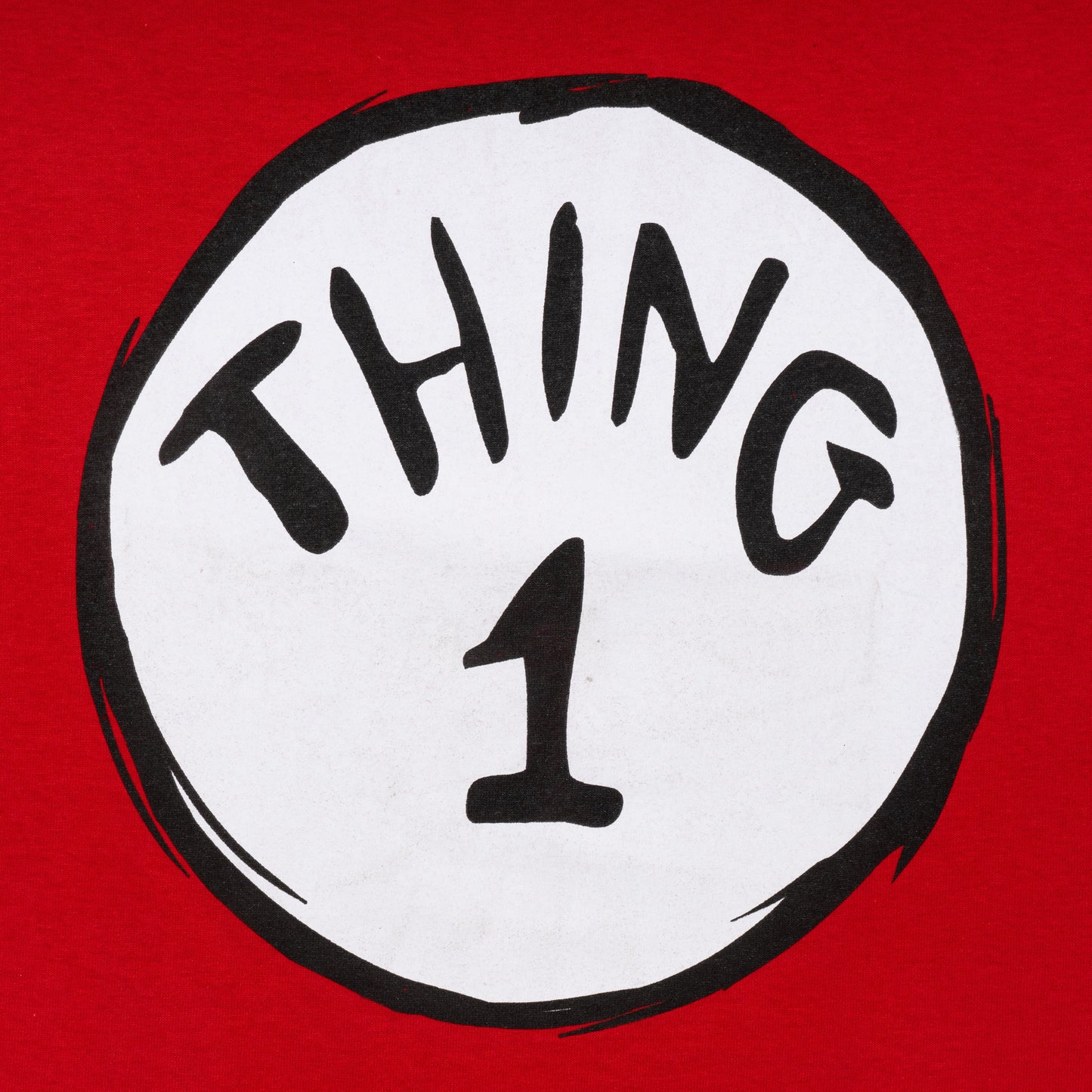 Dr Seuss Thing 1 Adult Short Sleeves T Shirt Red