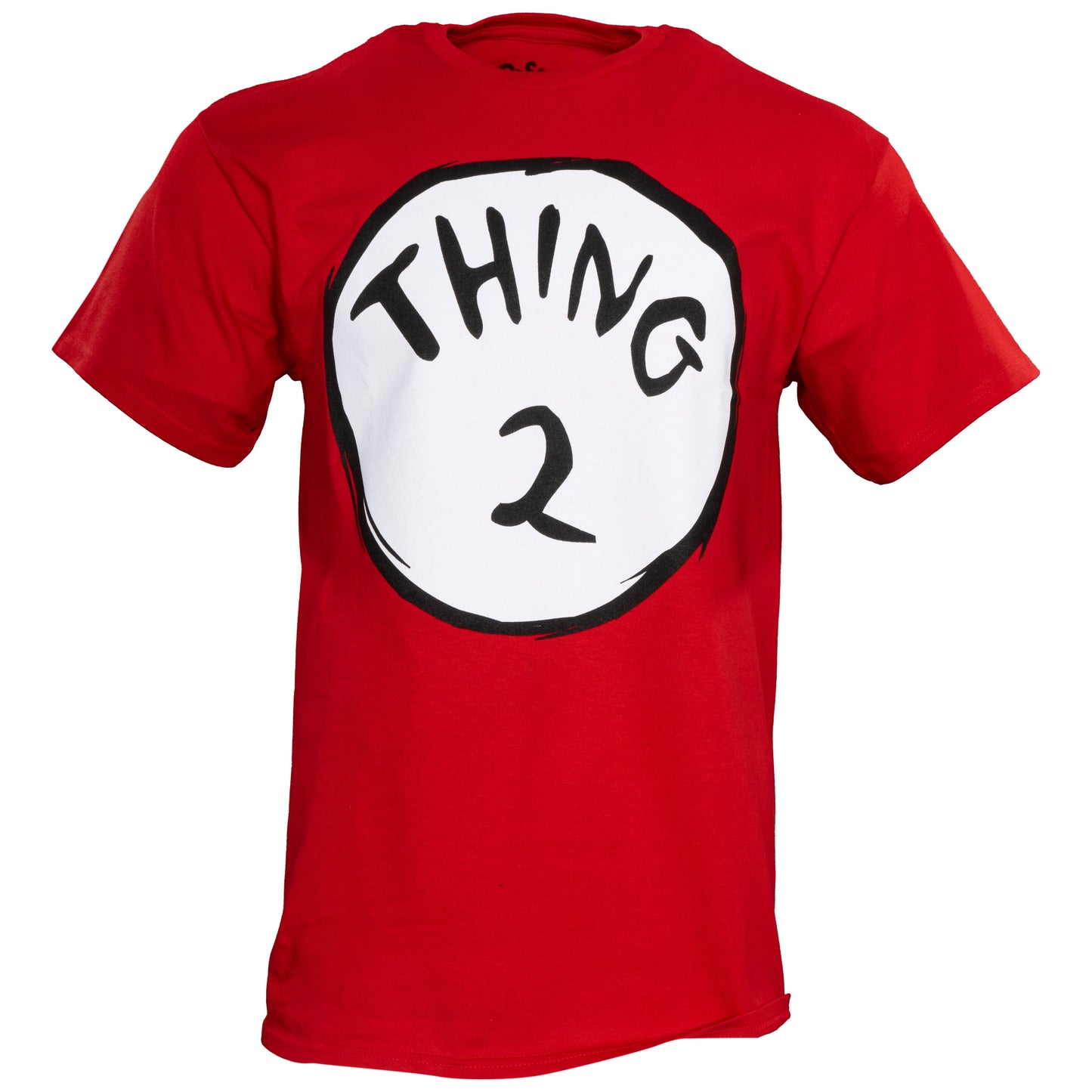 Dr Seuss Thing 2 Adult Short Sleeves Red T Shirt