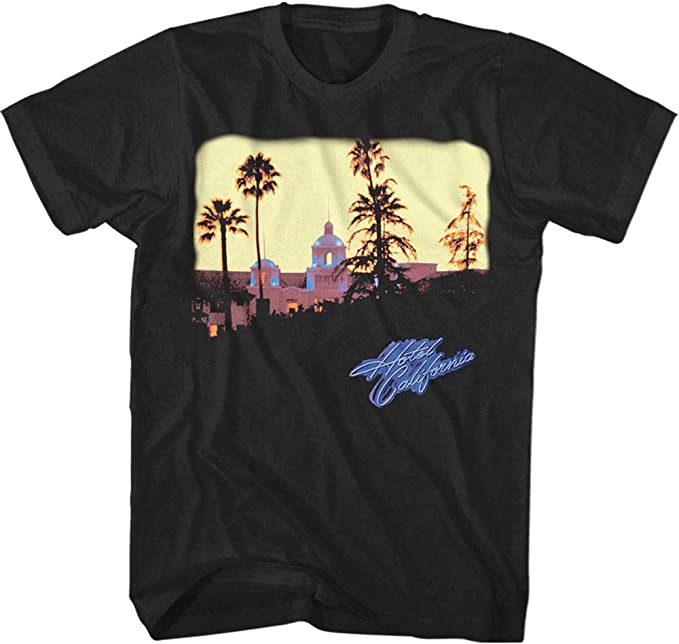 Eagles Band Hotel California Officially Licensed Mens T Shirt Black