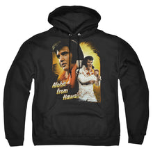 Load image into Gallery viewer, Elvis Presley Aloha Mens Hoodie Black
