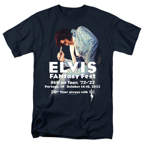 Elvis Elvis Fantasy Fest 2022 Darks Mens T Shirt Navy