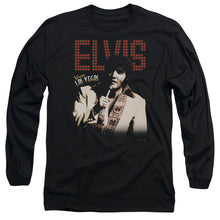 Load image into Gallery viewer, Elvis Presley Viva Star Mens Long Sleeve Shirt Black Officially Licensed
