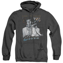 Load image into Gallery viewer, Elvis Presley Live In Vegas Heather Mens Hoodie Black
