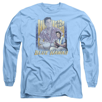Elvis Presley Blue Hawaii Mens Long Sleeve Shirt Carolina Blue Officially Licensed