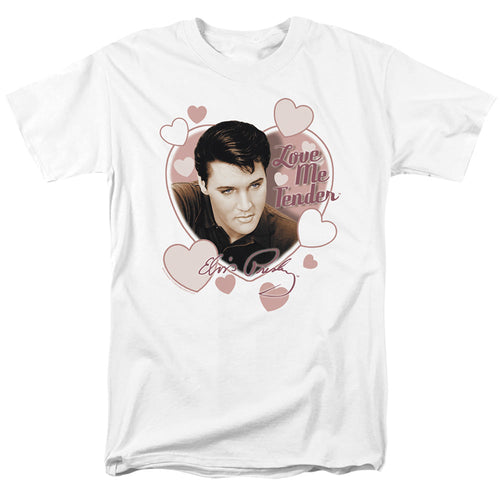 Elvis Presley Love Me Tender Mens T Shirt White