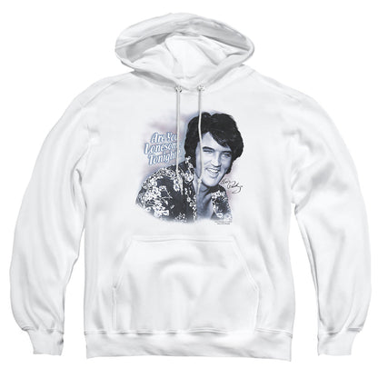 Elvis Presley Lonesome Tonight Mens Hoodie White