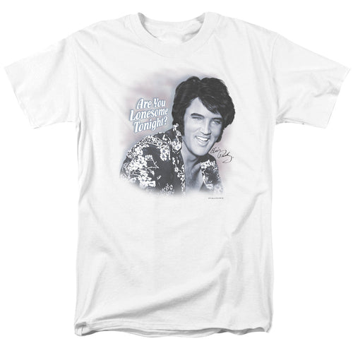 Elvis Presley Lonesome Tonight Mens T Shirt White