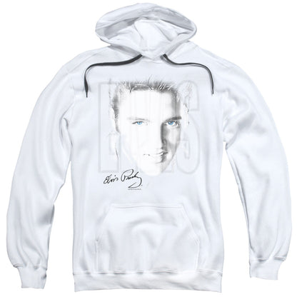 Elvis Presley Blue Eyes Mens Hoodie White