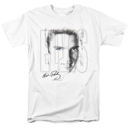 Elvis Presley Blue Eyes Mens T Shirt White