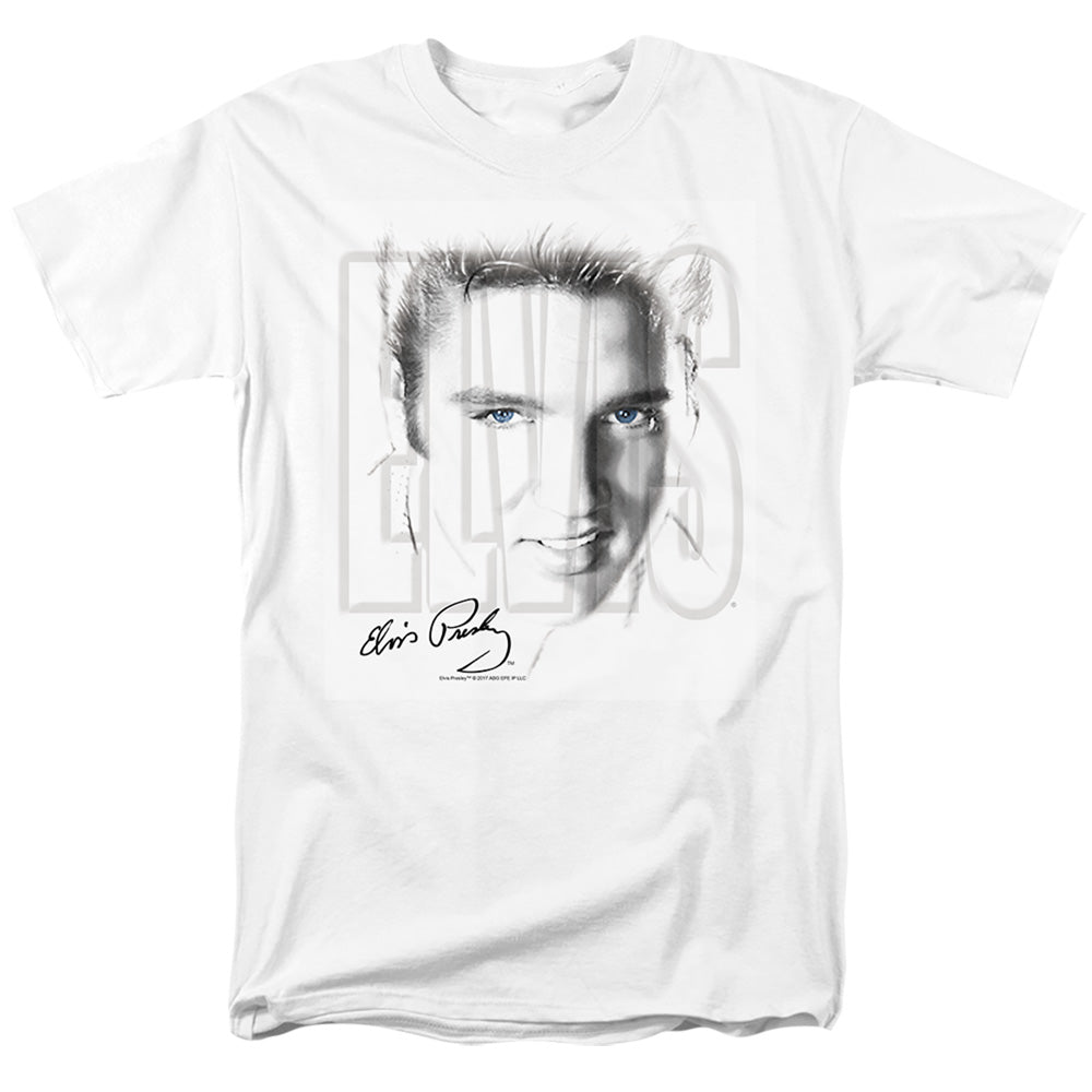 Elvis Presley Blue Eyes Mens T Shirt White