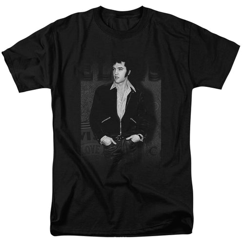 Elvis Presley Just Cool Mens T Shirt Black