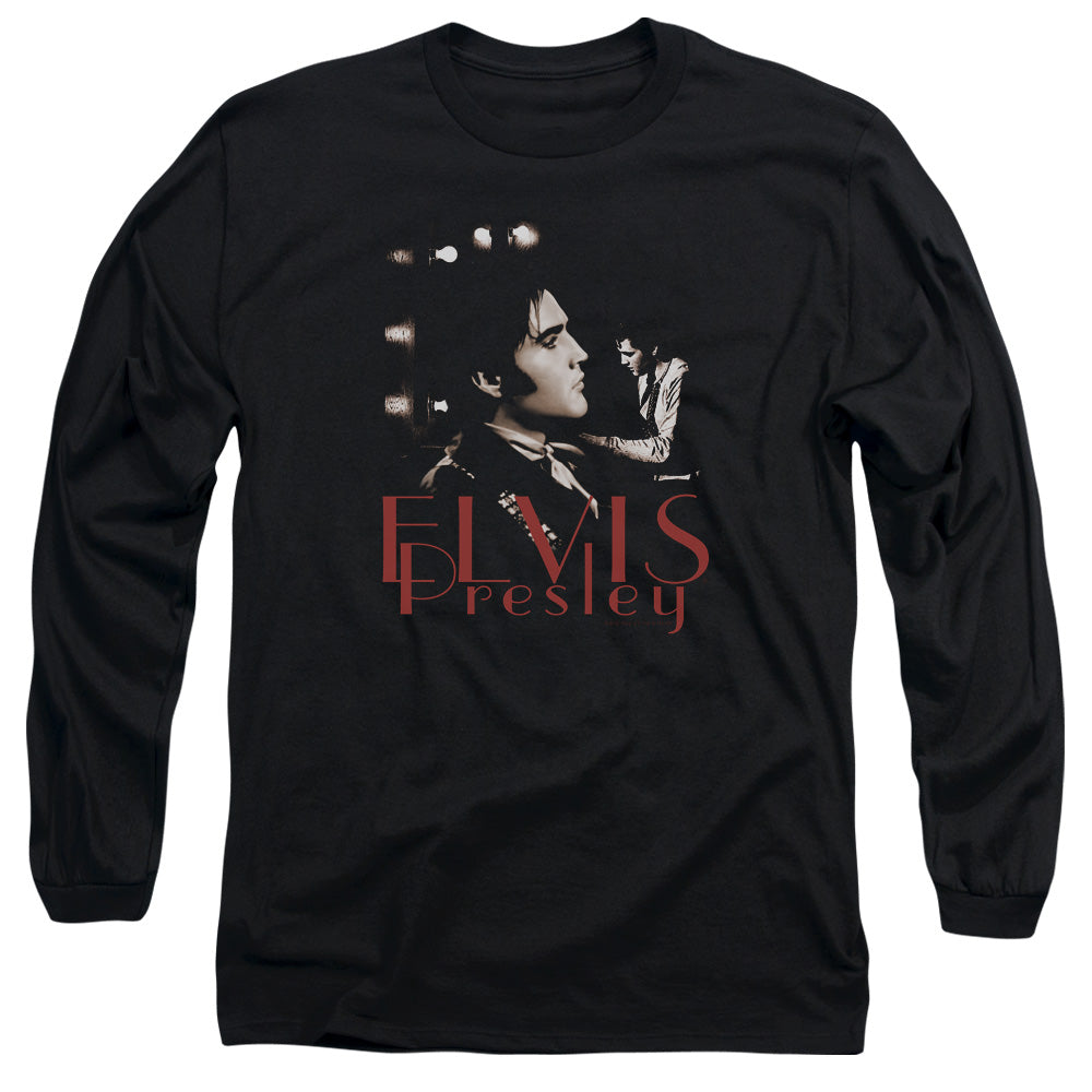 Elvis Presley Memories Mens Long Sleeve Shirt Black Officially Licensed