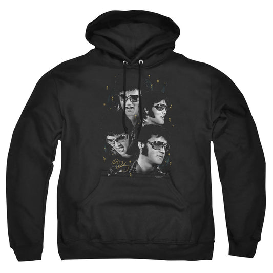 Elvis Presley Faces Mens Hoodie Black