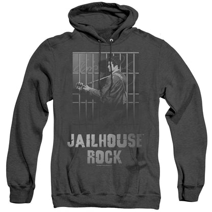 Elvis Presley Jailhouse Rock Heather Mens Hoodie Black