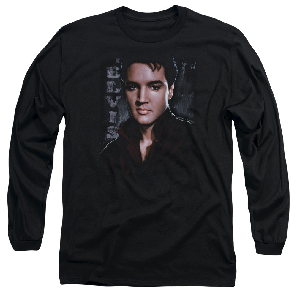 Elvis Presley Tough Mens Long Sleeve Shirt Black